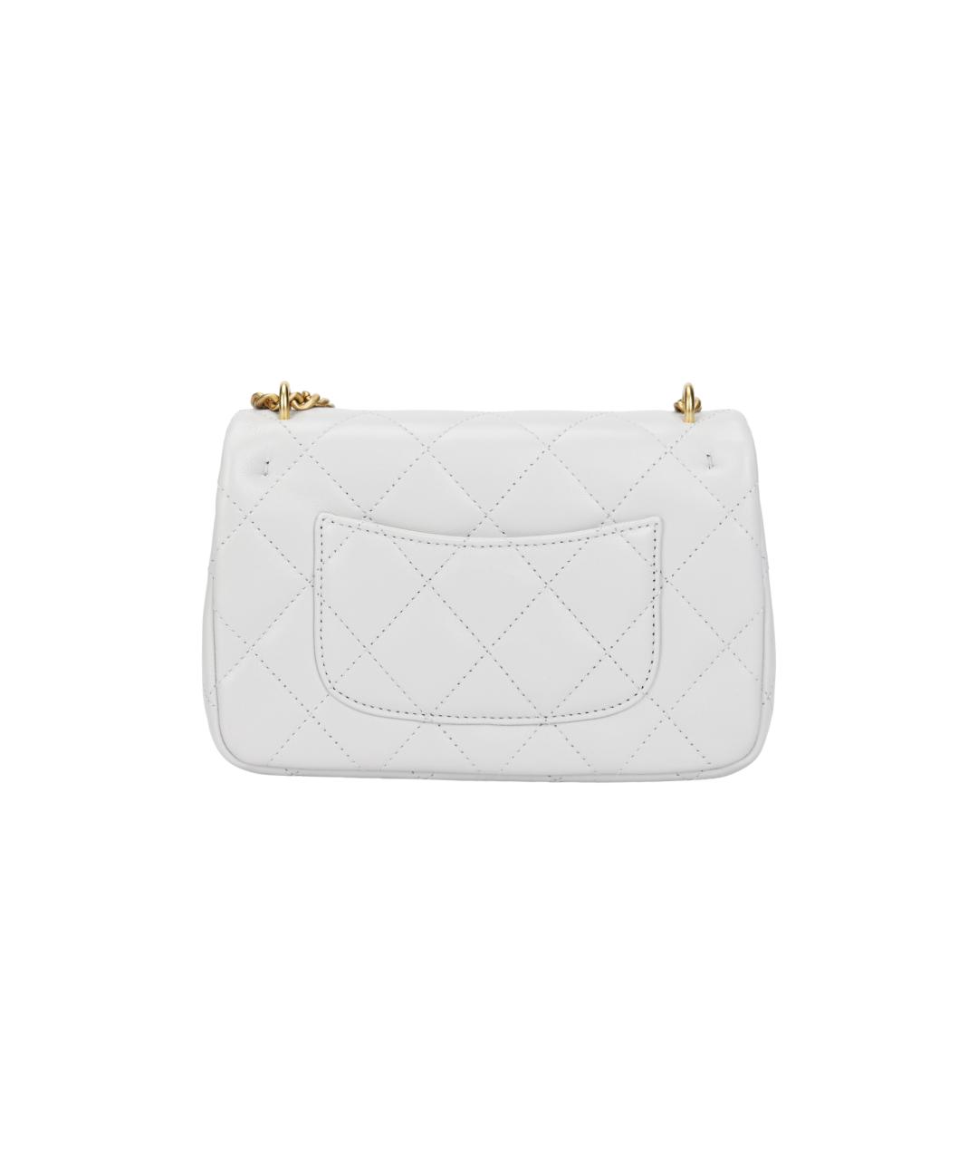 CHANEL Серая кожаная сумка через плечо, фото 3