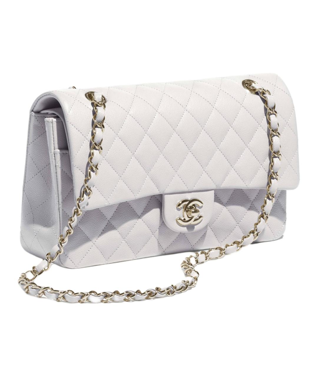 CHANEL Белая кожаная сумка через плечо, фото 2