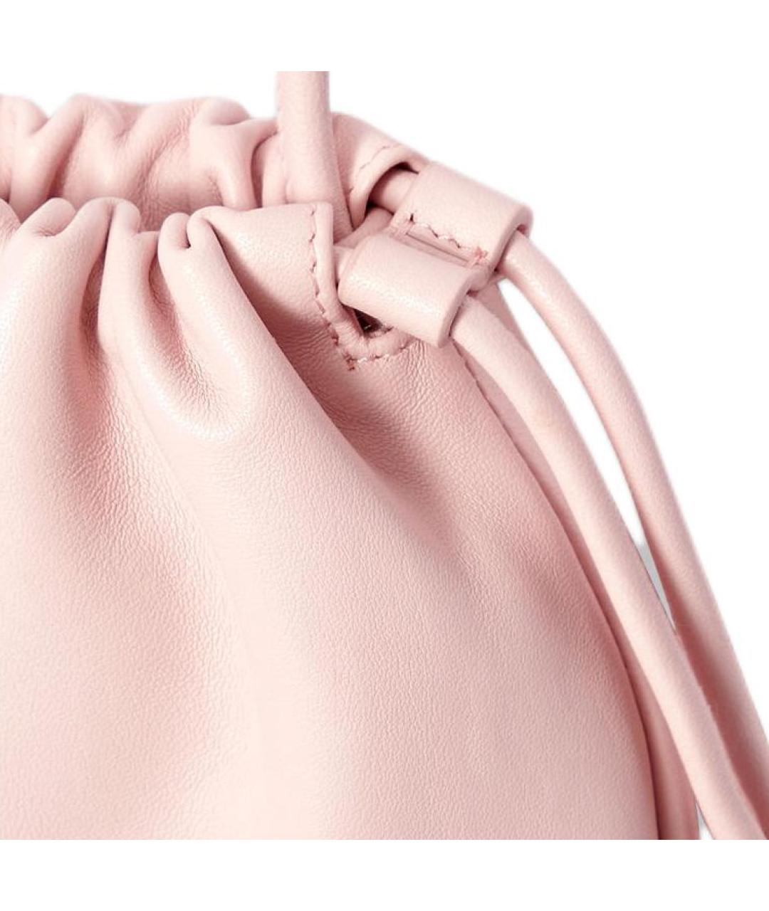 COS Розовая кожаная сумка через плечо, фото 3