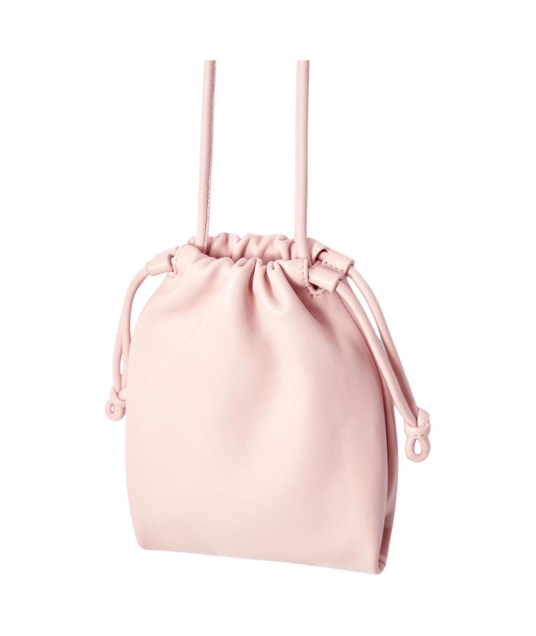 COS Розовая кожаная сумка через плечо, фото 2