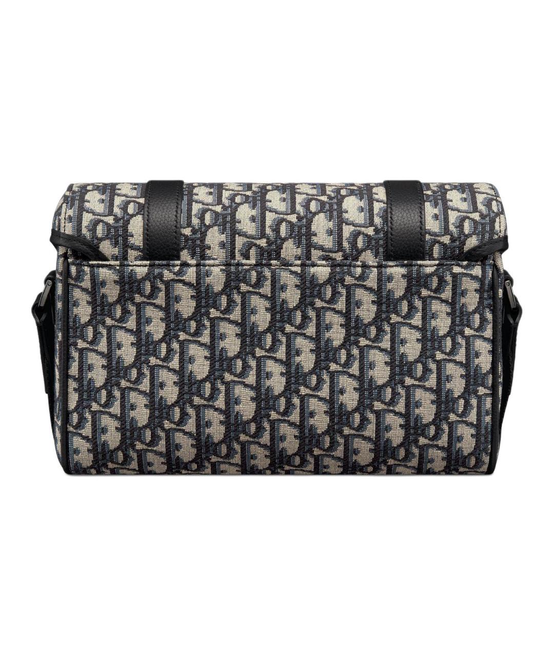 CHRISTIAN DIOR Черная хлопковая сумка через плечо, фото 4