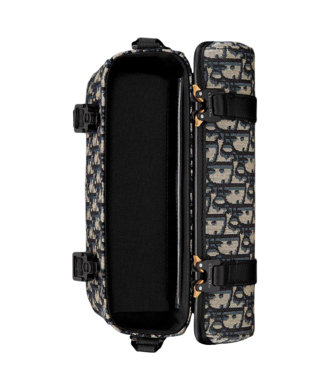 CHRISTIAN DIOR Черная хлопковая сумка через плечо, фото 5