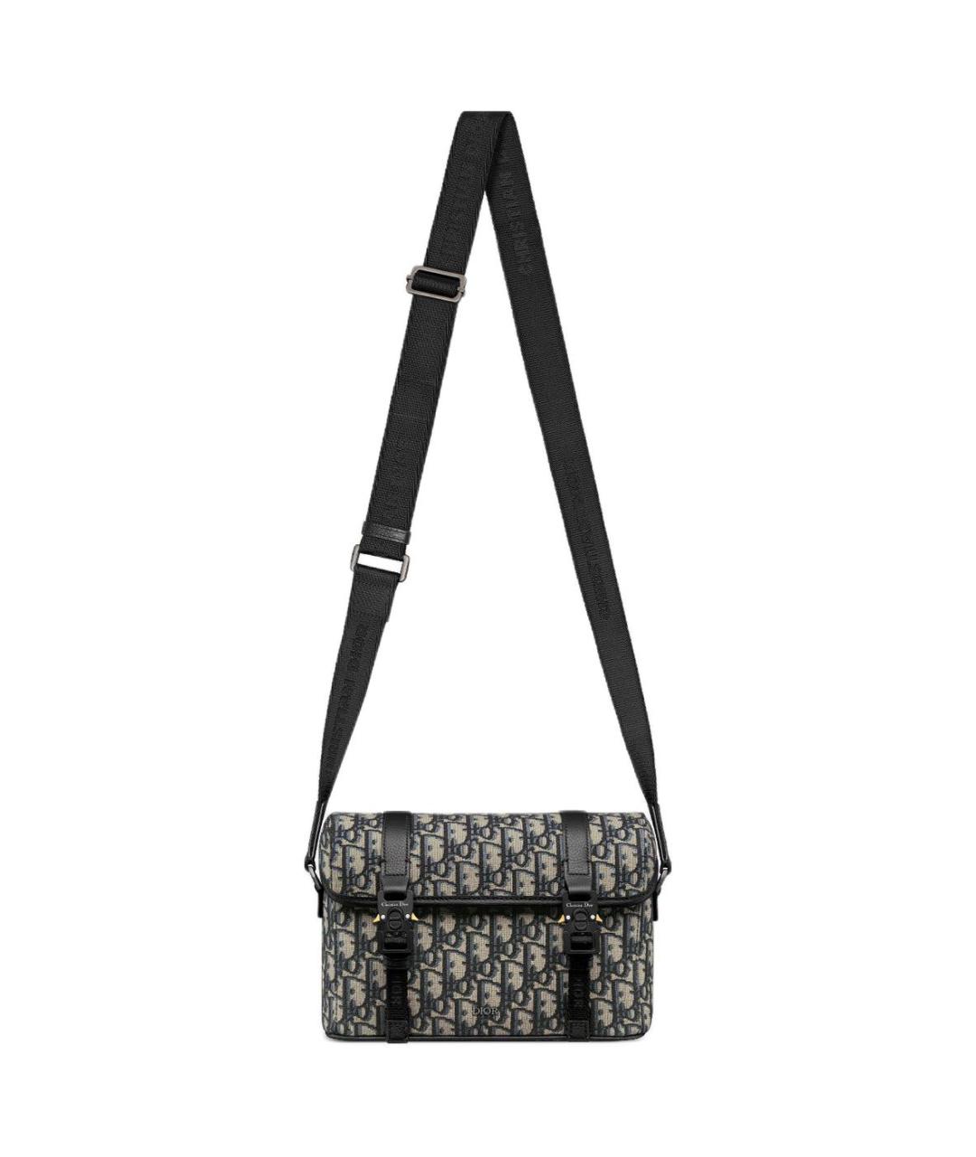 CHRISTIAN DIOR Черная хлопковая сумка через плечо, фото 2