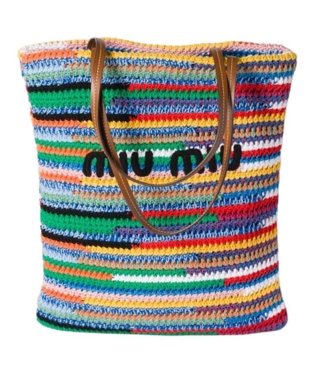 MIU MIU Мульти хлопковая сумка через плечо, фото 1