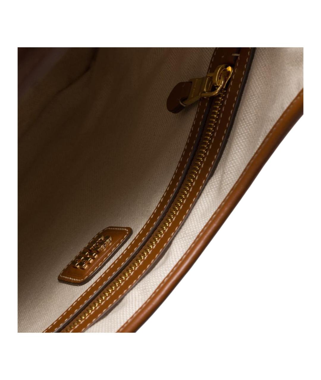 MIU MIU Темно-синяя хлопковая сумка через плечо, фото 5