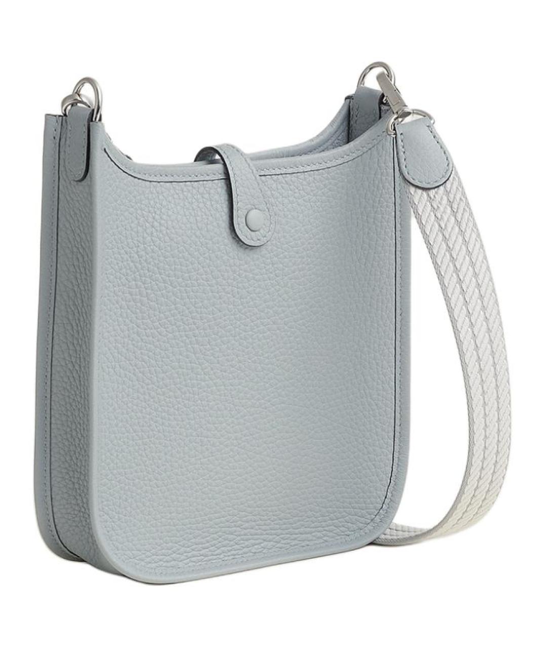 HERMES Голубая кожаная сумка через плечо, фото 2