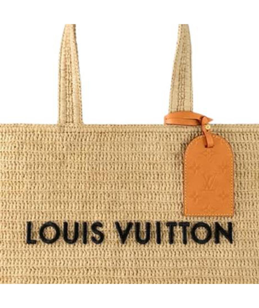 LOUIS VUITTON Бежевая сумка тоут, фото 5