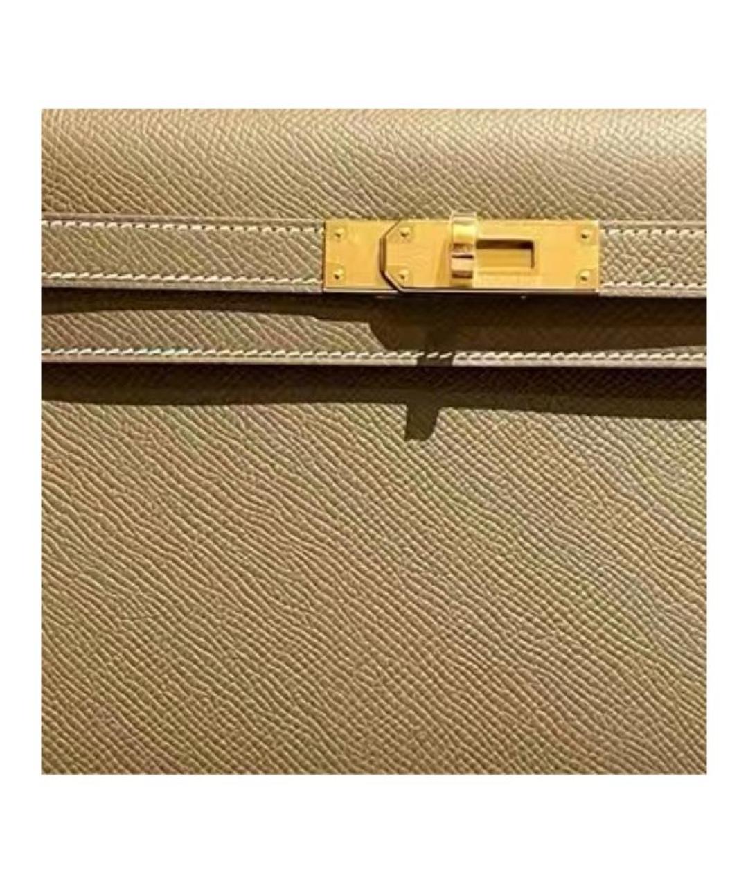 HERMES Коричневая кожаная сумка через плечо, фото 2