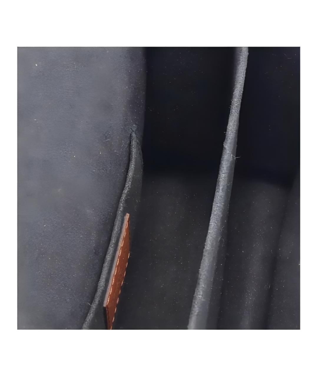 LOUIS VUITTON Коричневая кожаная сумка через плечо, фото 5