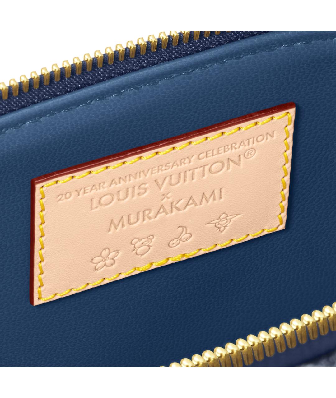 LOUIS VUITTON Синяя хлопковая сумка через плечо, фото 6