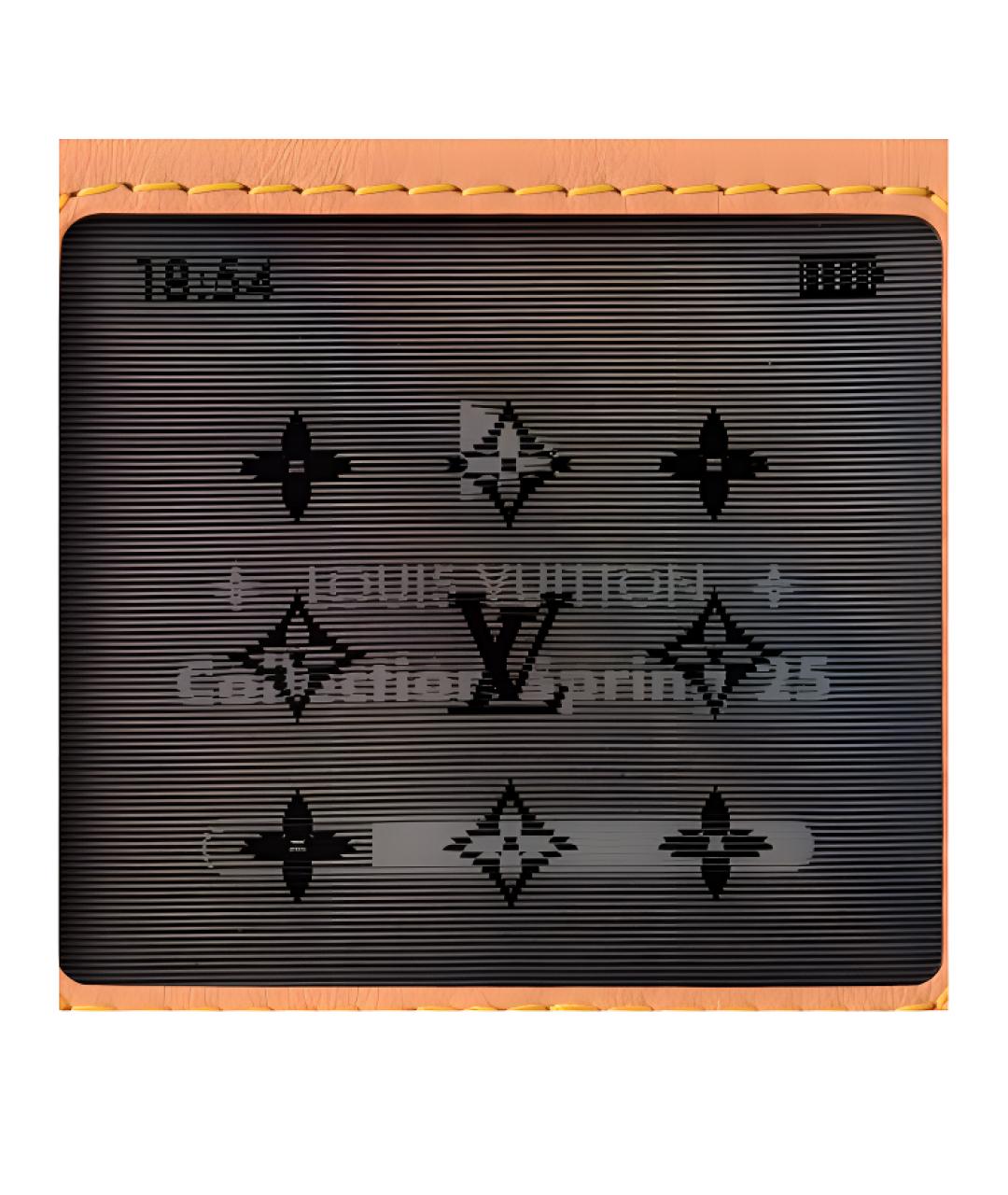 LOUIS VUITTON Коричневая кожаная сумка через плечо, фото 5