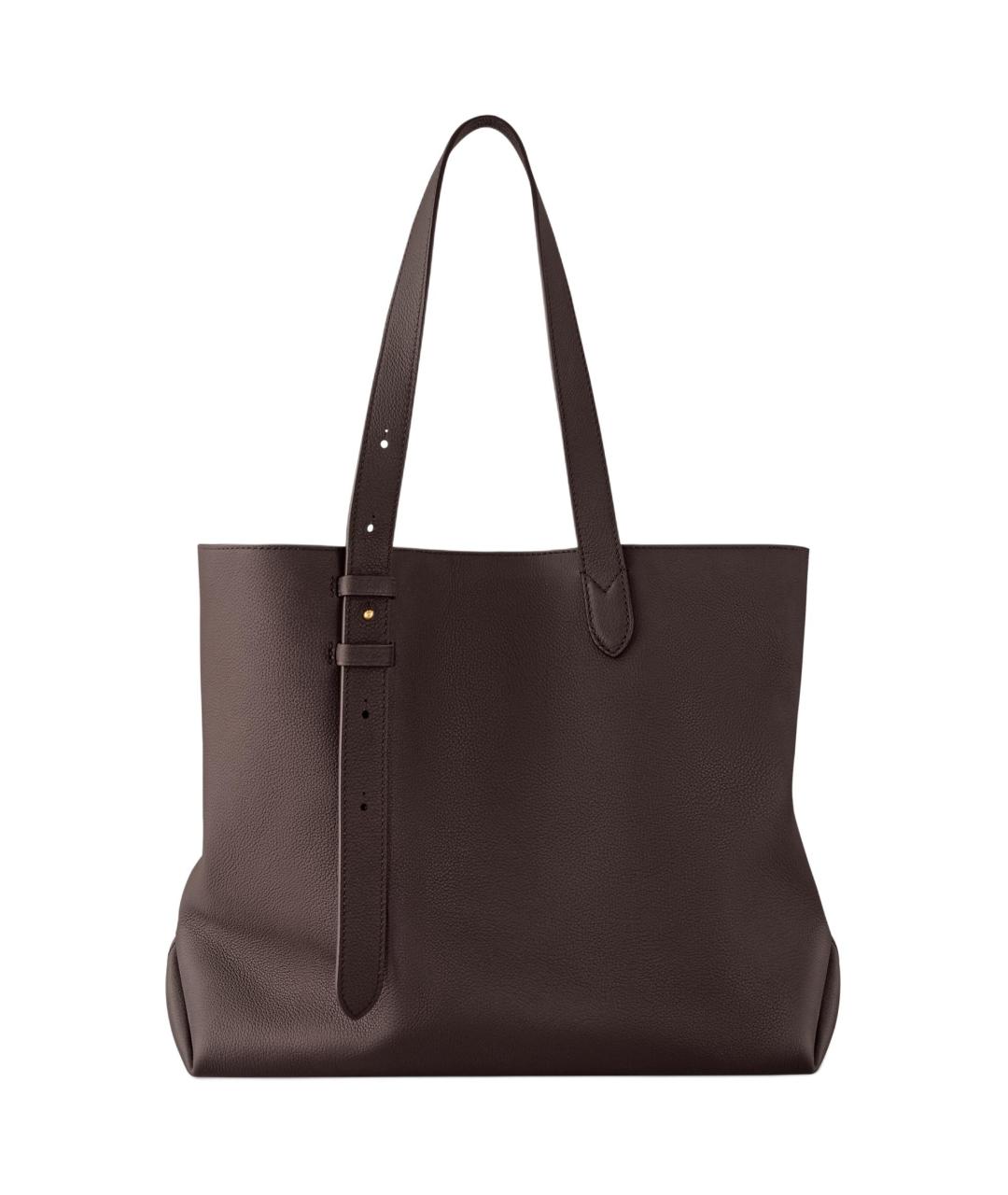 LOUIS VUITTON Коричневая кожаная сумка через плечо, фото 3