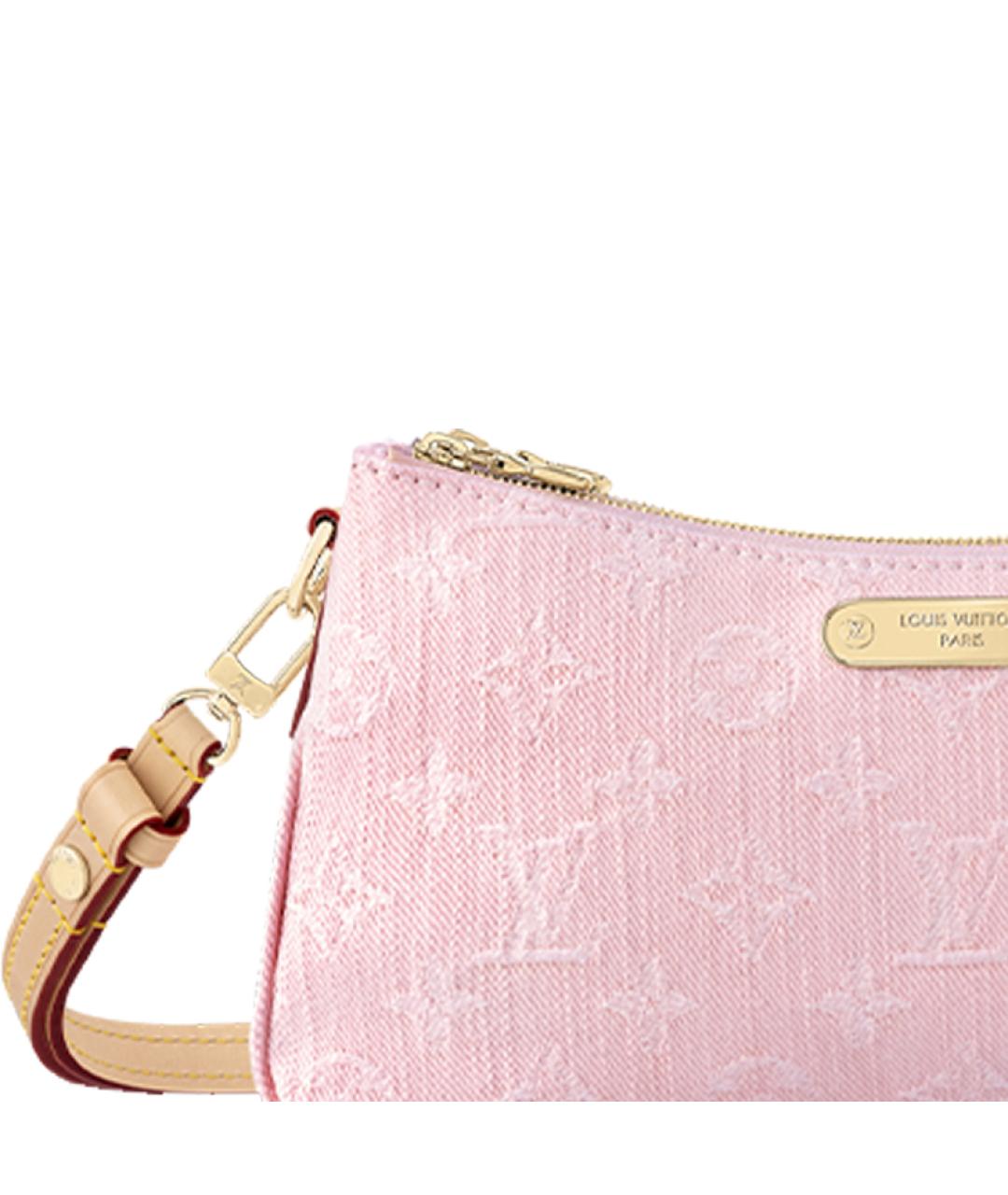 LOUIS VUITTON Розовая хлопковая сумка через плечо, фото 5