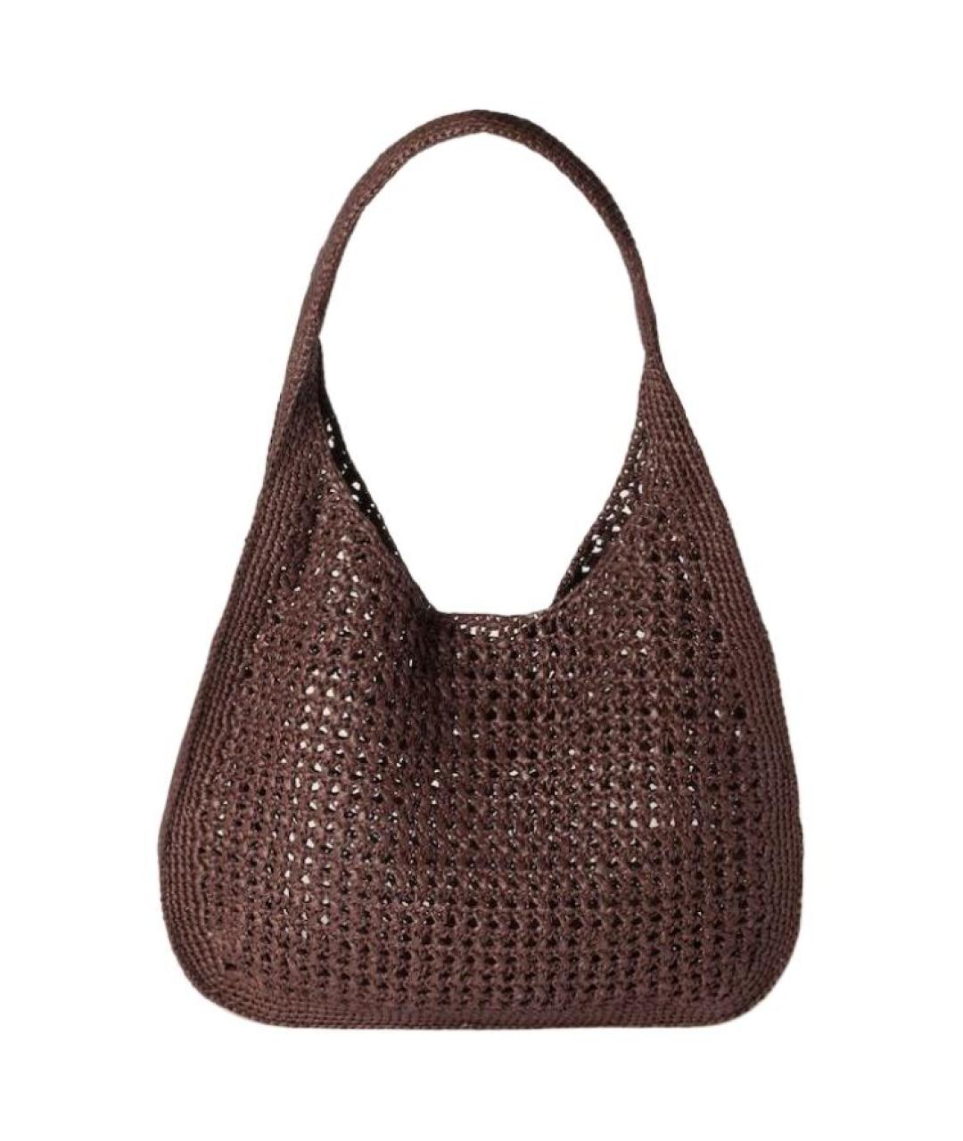 MIU MIU Коричневая пелетеная сумка через плечо, фото 3