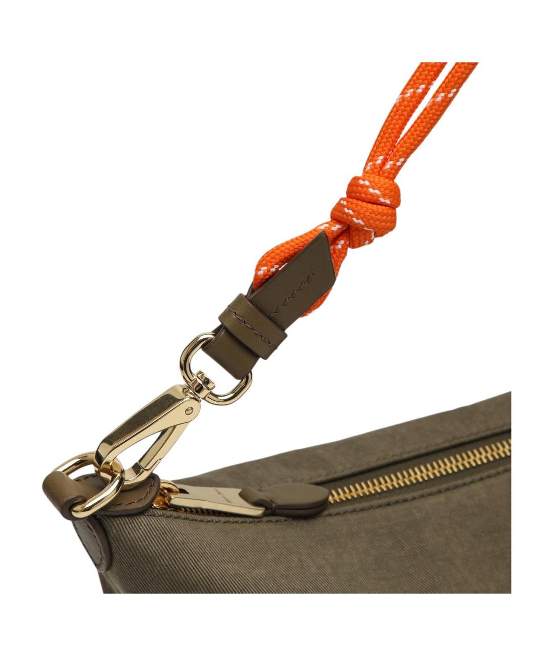 MIU MIU Хаки тканевая сумка через плечо, фото 4