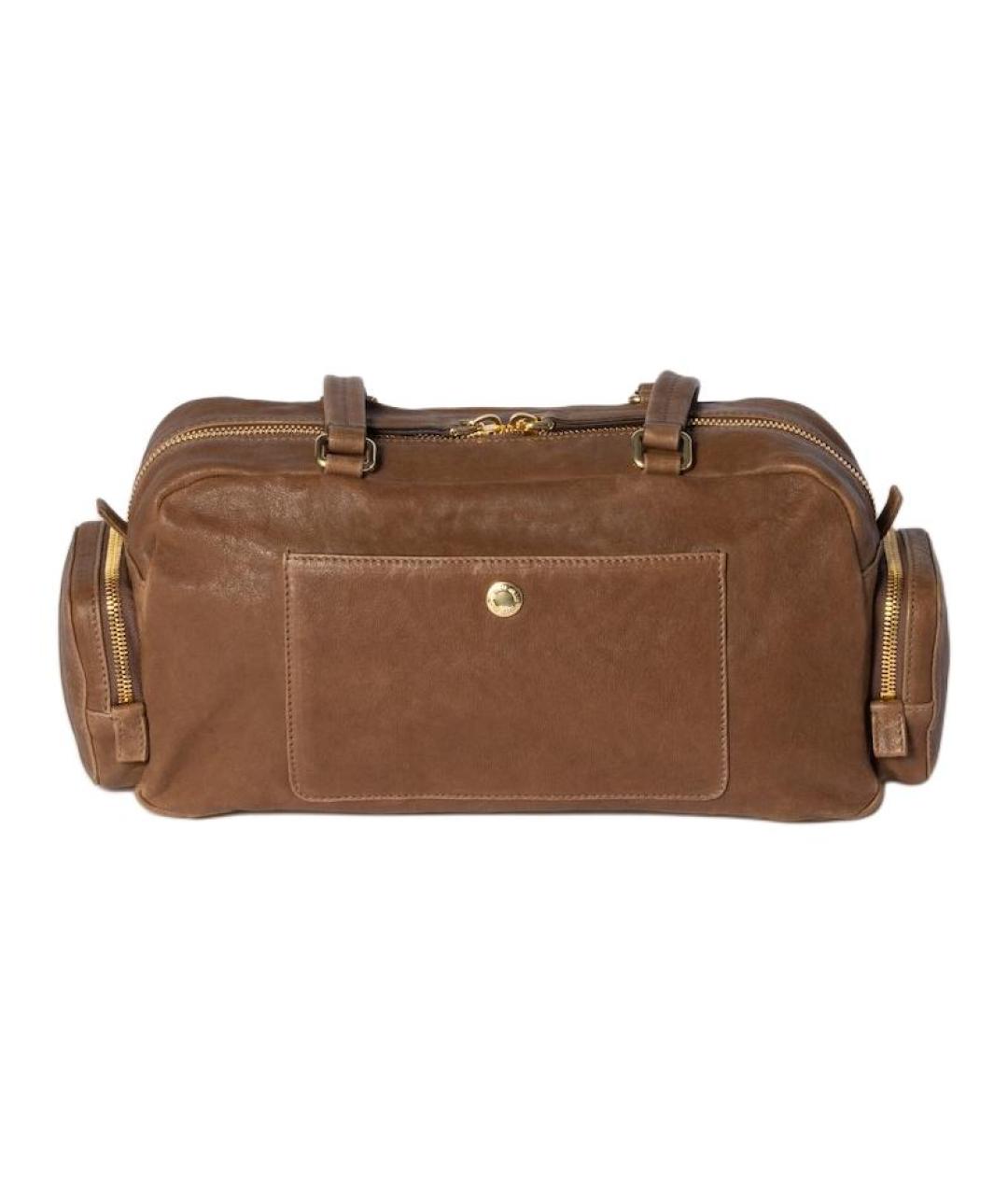 MIU MIU Коричневая кожаная сумка через плечо, фото 4