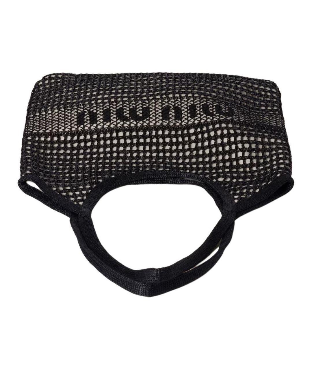 MIU MIU Черная тканевая сумка через плечо, фото 4