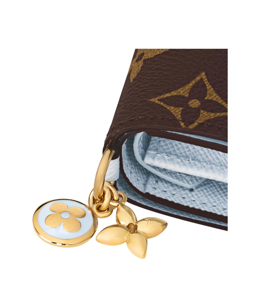 LOUIS VUITTON Коричневый кошелек, фото 5