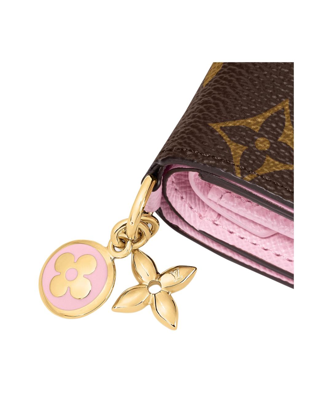 LOUIS VUITTON Коричневый кошелек, фото 5