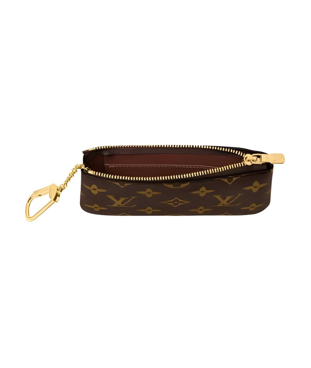 LOUIS VUITTON Коричневый кошелек, фото 4