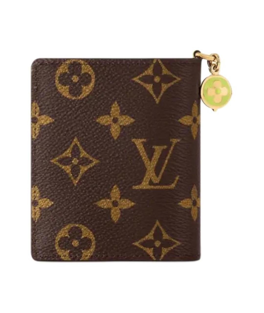 LOUIS VUITTON Коричневый кошелек, фото 3