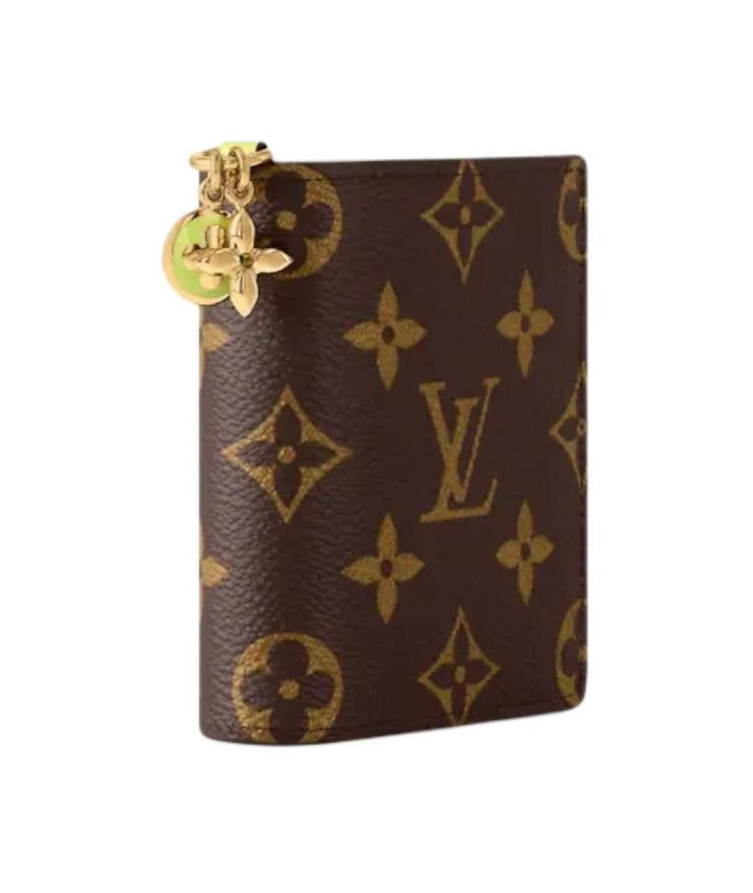 LOUIS VUITTON Коричневый кошелек, фото 2
