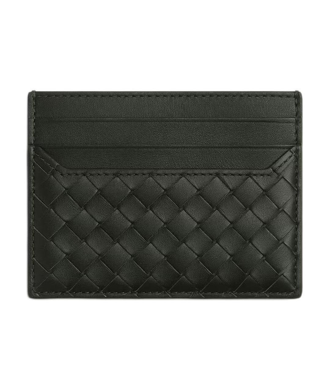 BOTTEGA VENETA Черный кожаный кардхолдер, фото 1