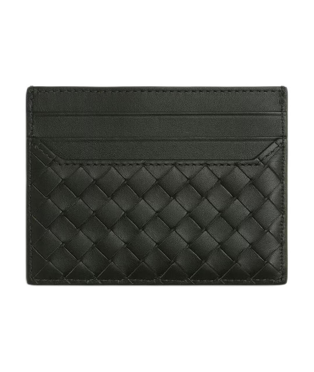 BOTTEGA VENETA Черный кожаный кардхолдер, фото 2