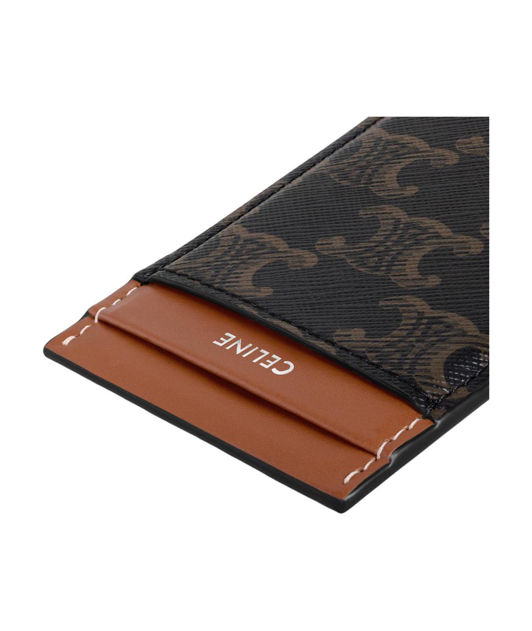 CELINE Коричневый кардхолдер, фото 4