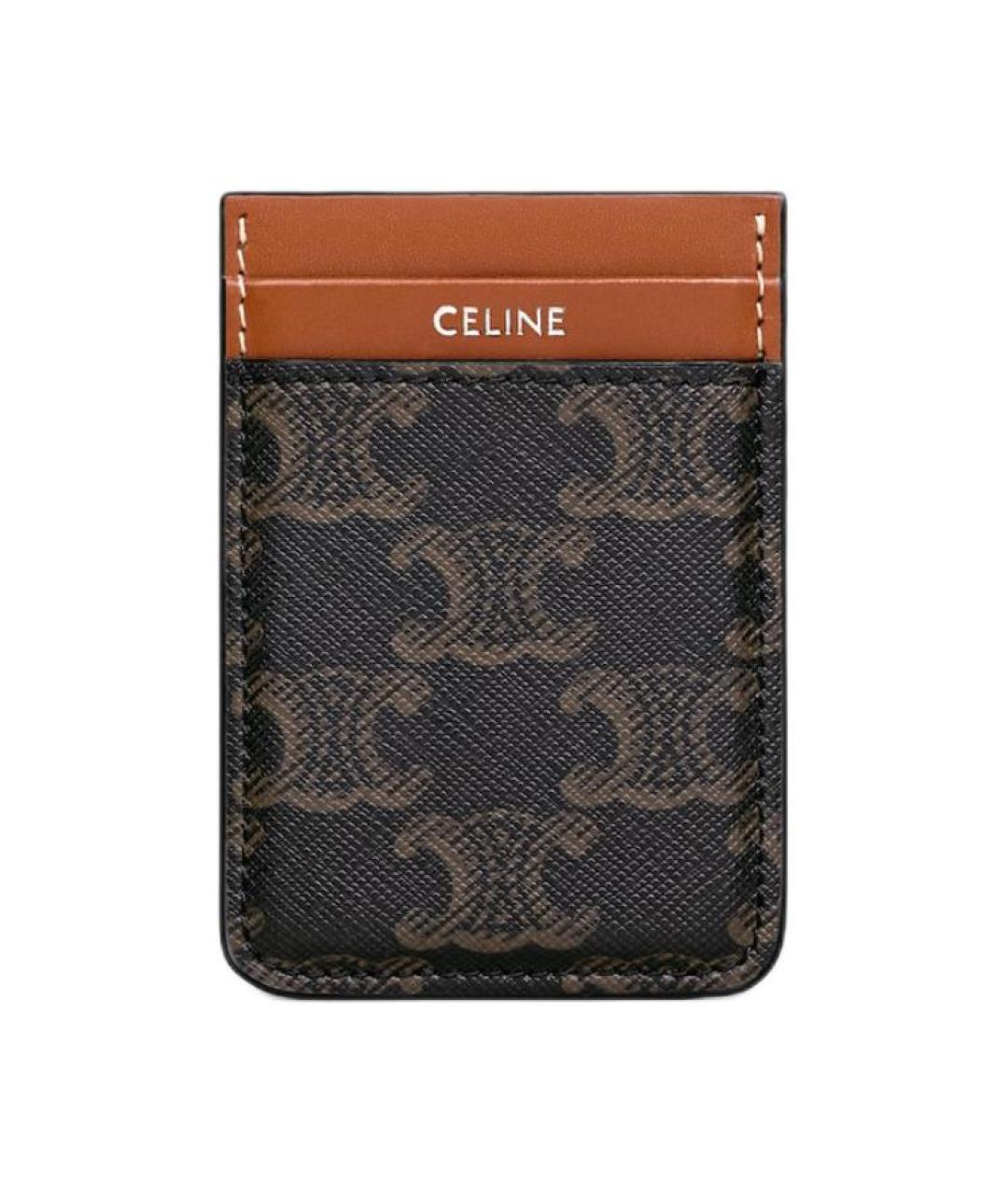 CELINE Коричневый кардхолдер, фото 1