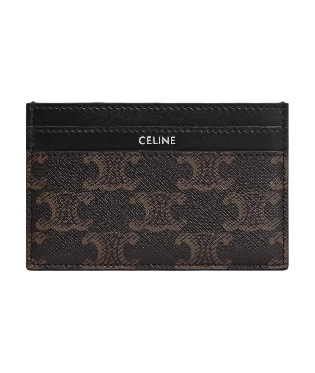 CELINE Коричневый кардхолдер, фото 1