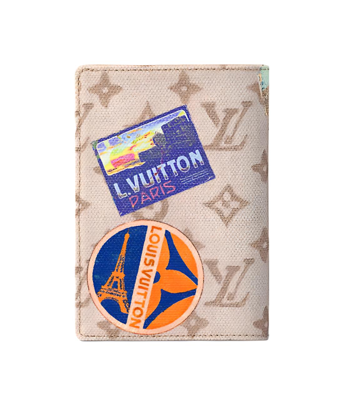 LOUIS VUITTON Бежевый кардхолдер, фото 4