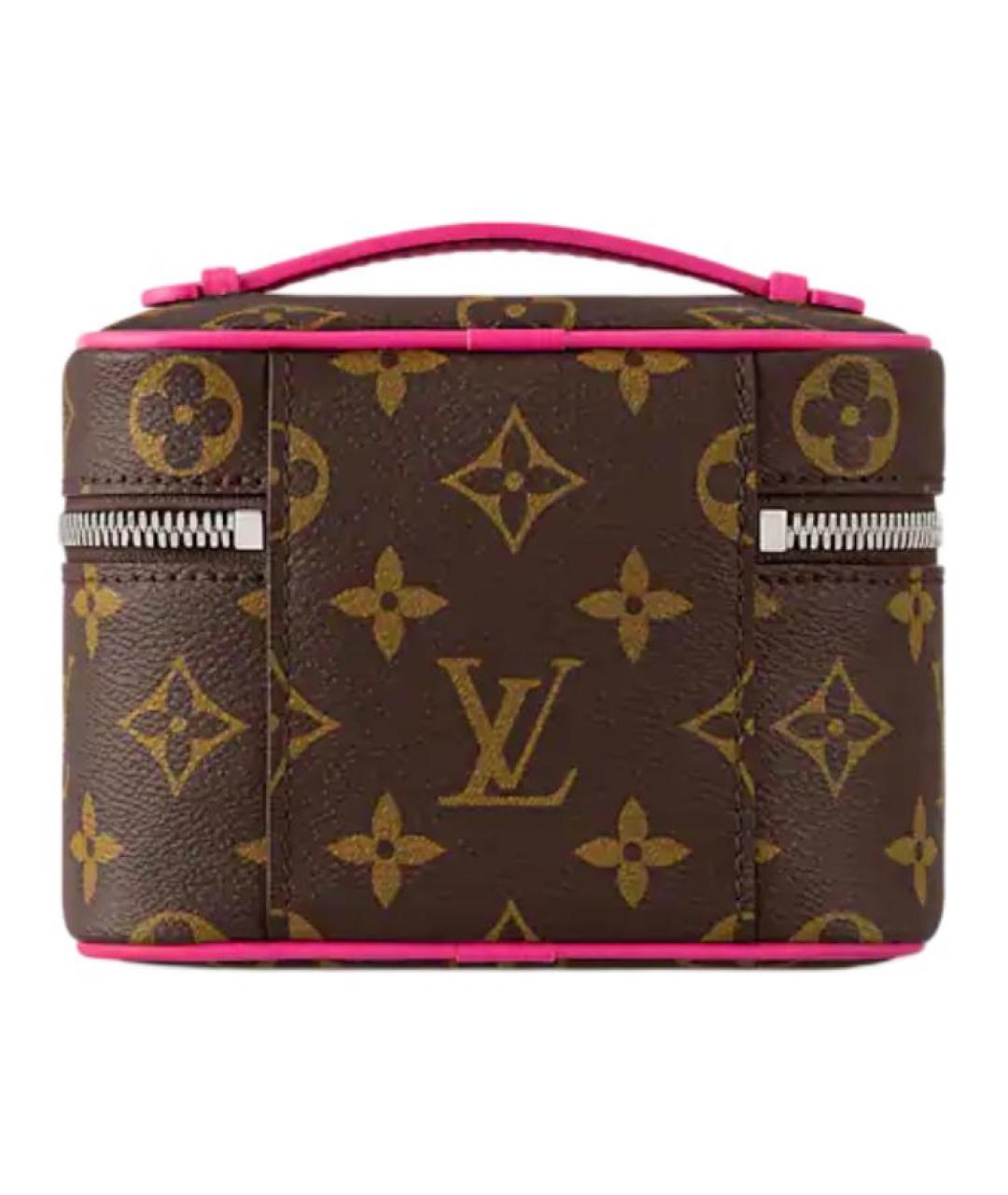 LOUIS VUITTON Коричневая косметичка, фото 3