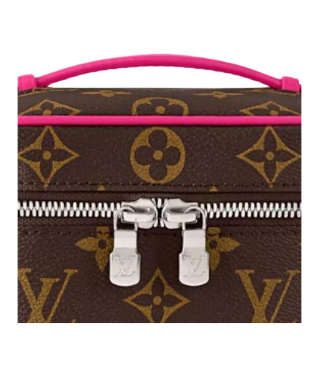 LOUIS VUITTON Коричневая косметичка, фото 5