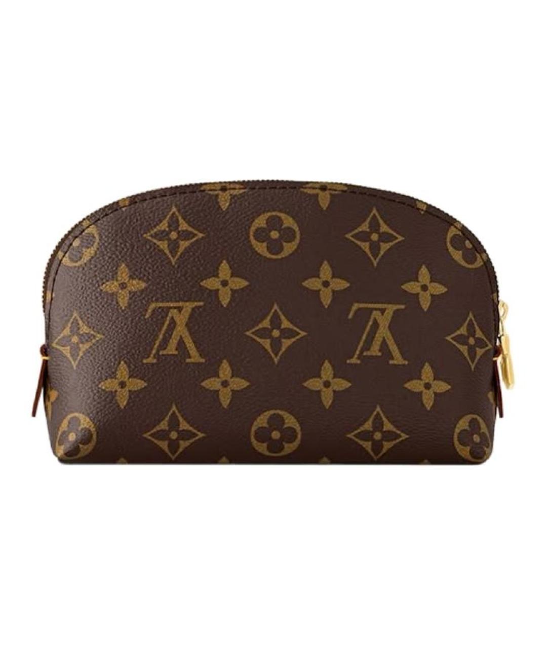 LOUIS VUITTON Коричневая косметичка, фото 3