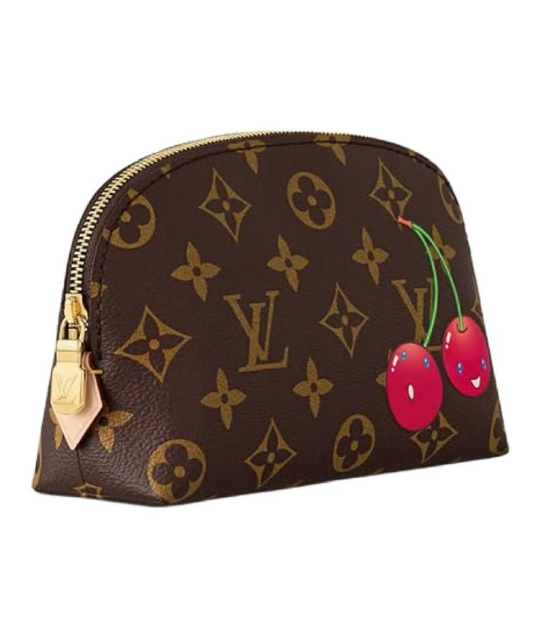 LOUIS VUITTON Коричневая косметичка, фото 2