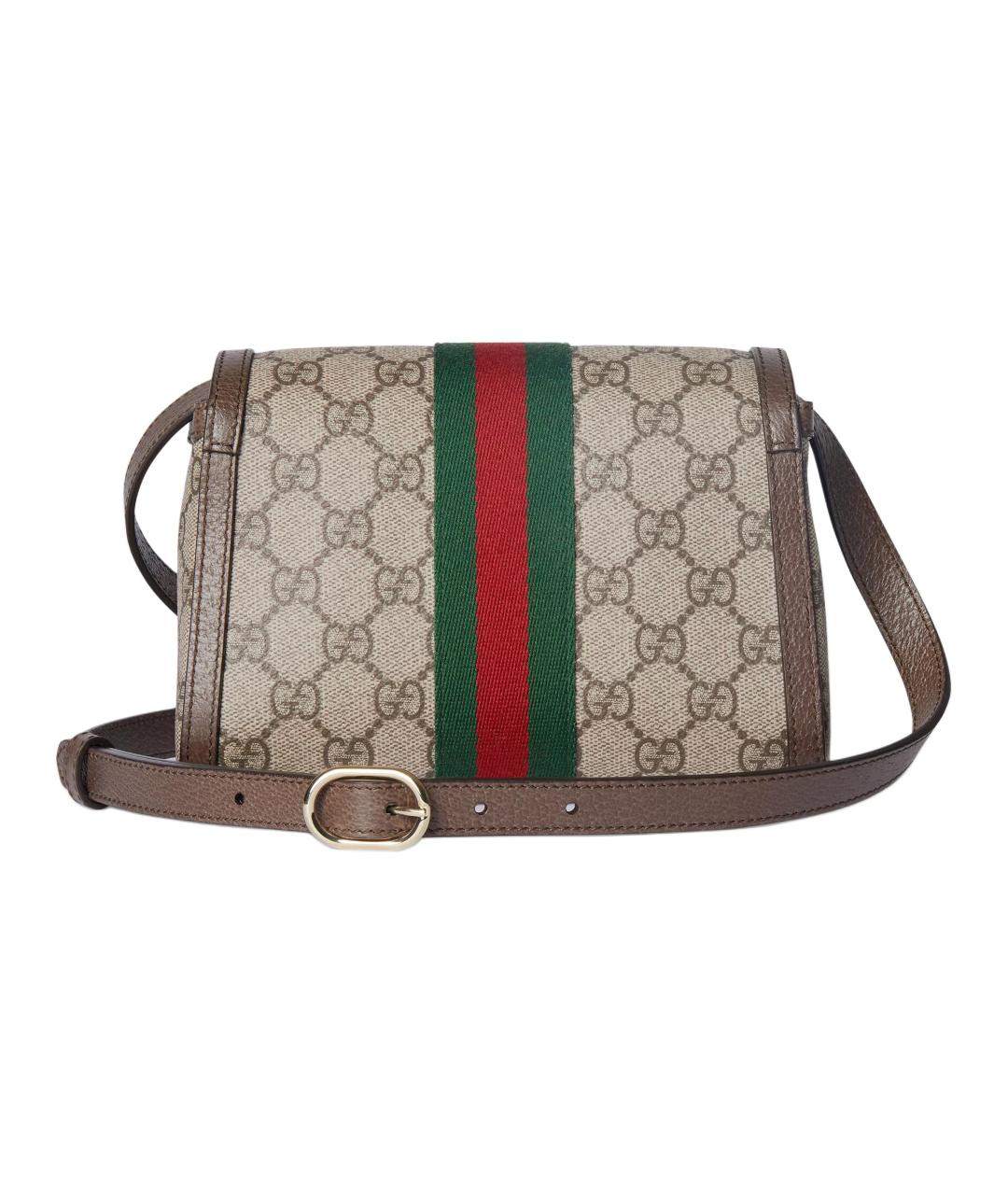 GUCCI Коричневая хлопковая сумка через плечо, фото 4