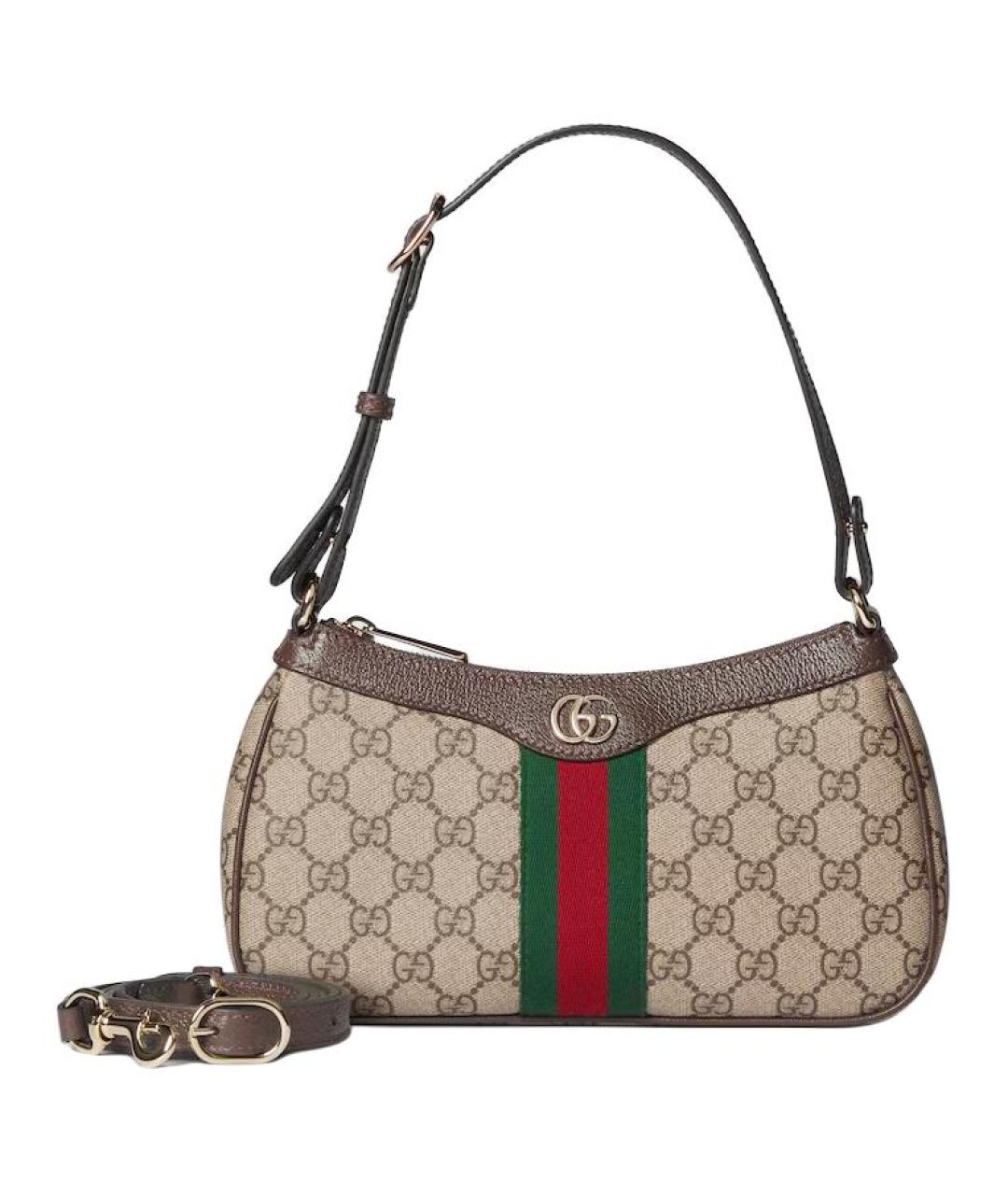 GUCCI Коричневая хлопковая сумка через плечо, фото 6