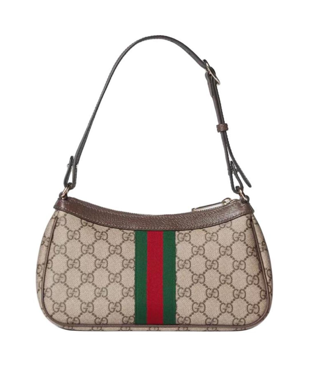 GUCCI Коричневая хлопковая сумка через плечо, фото 4