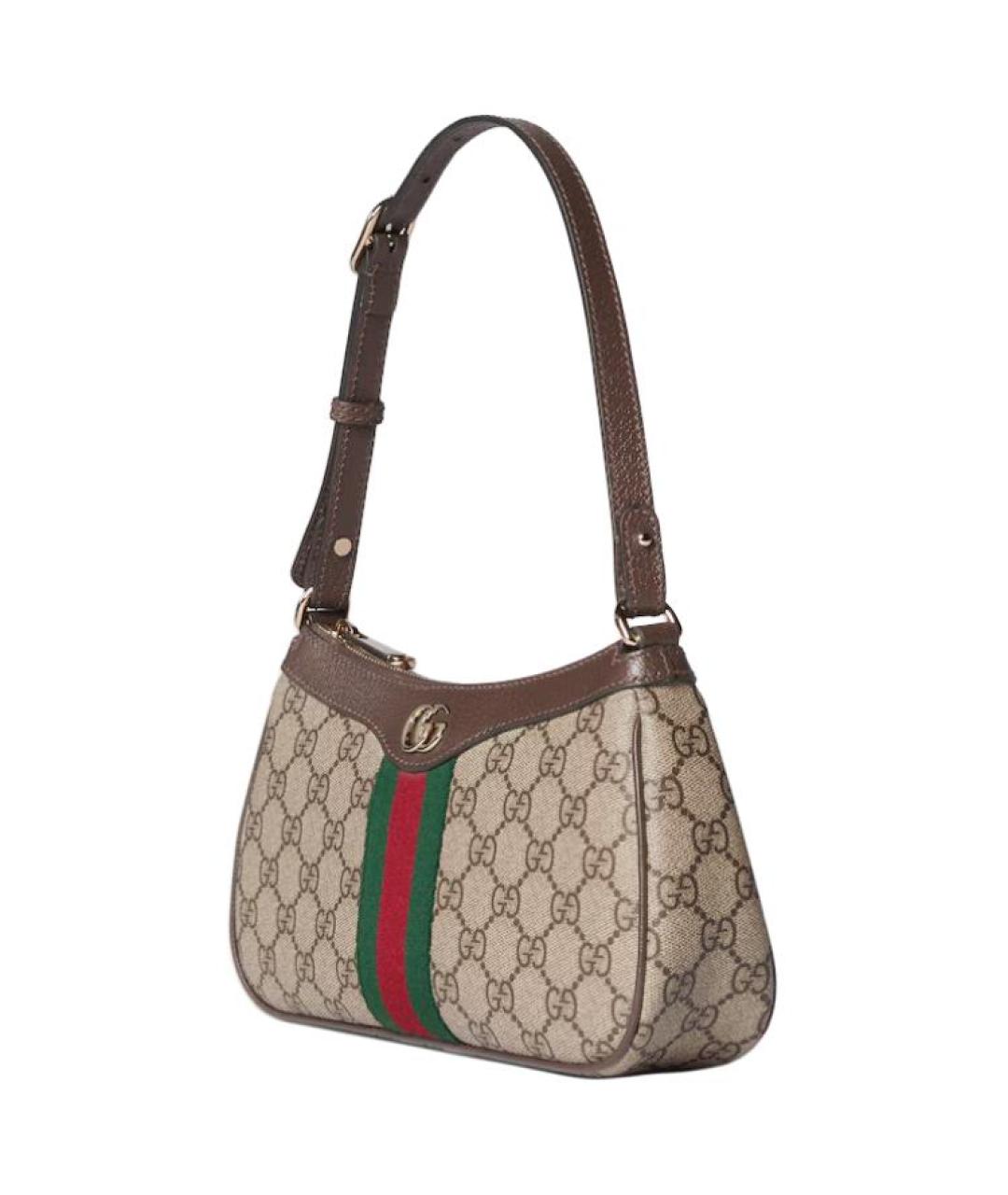 GUCCI Коричневая хлопковая сумка через плечо, фото 2