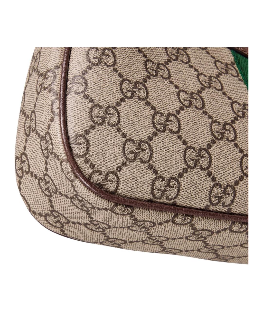 GUCCI Коричневая хлопковая сумка через плечо, фото 7