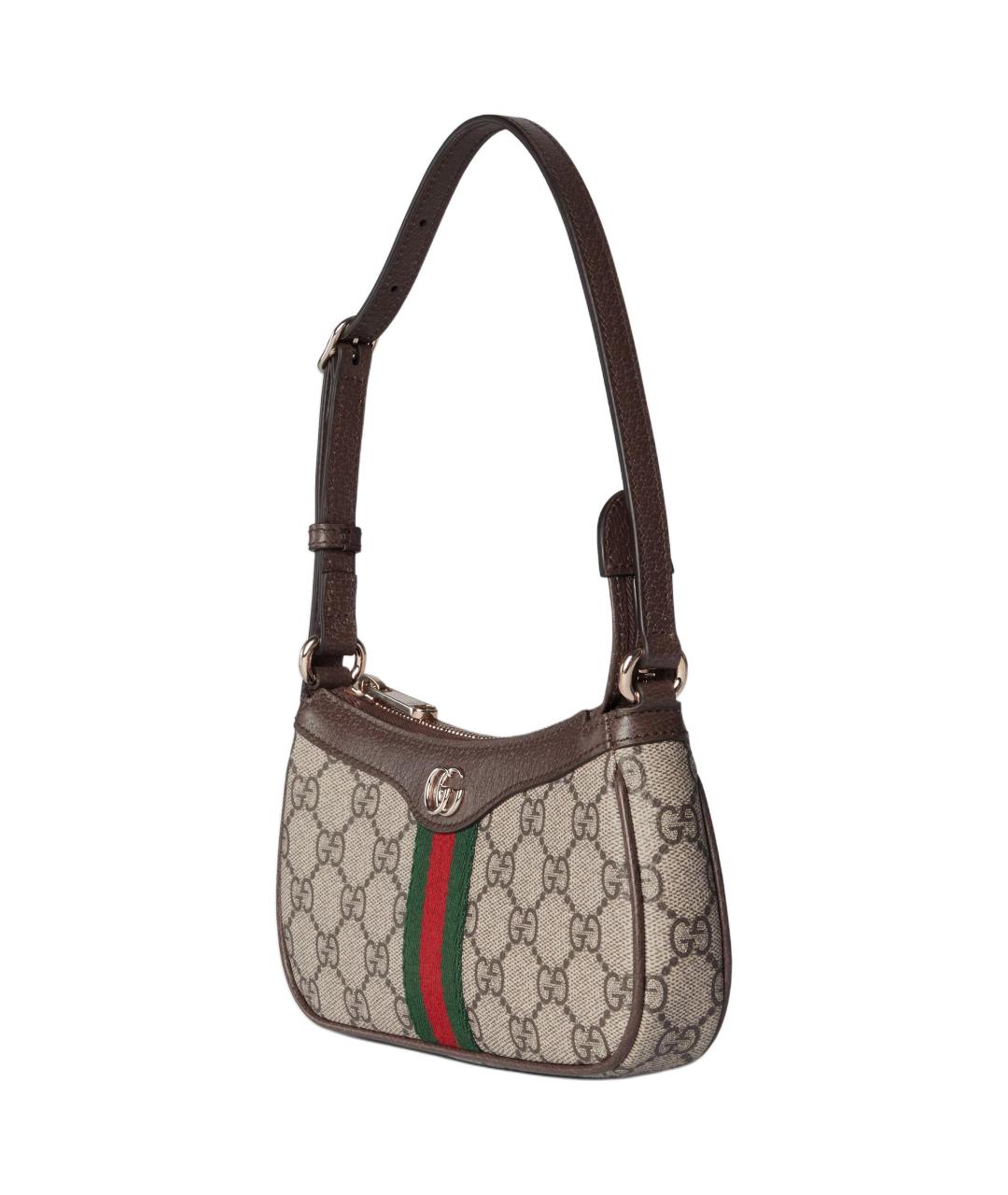 GUCCI Коричневая хлопковая сумка через плечо, фото 3