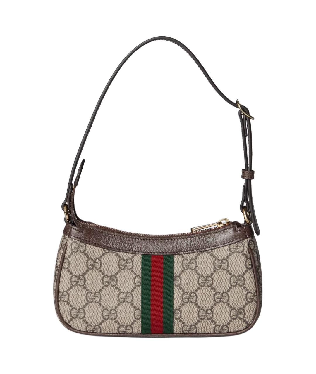 GUCCI Коричневая хлопковая сумка через плечо, фото 5