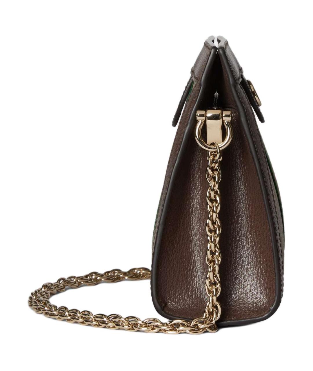 GUCCI Коричневая хлопковая сумка через плечо, фото 4