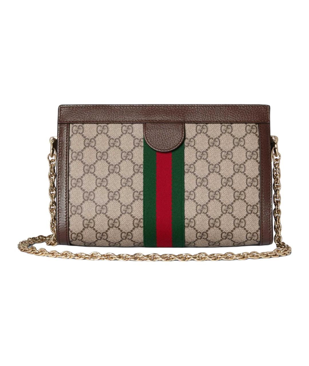 GUCCI Коричневая хлопковая сумка через плечо, фото 2