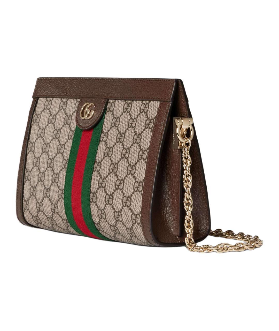 GUCCI Коричневая хлопковая сумка через плечо, фото 3