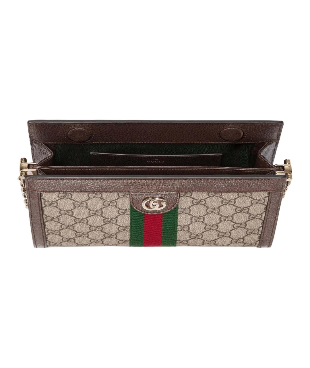 GUCCI Коричневая хлопковая сумка через плечо, фото 5