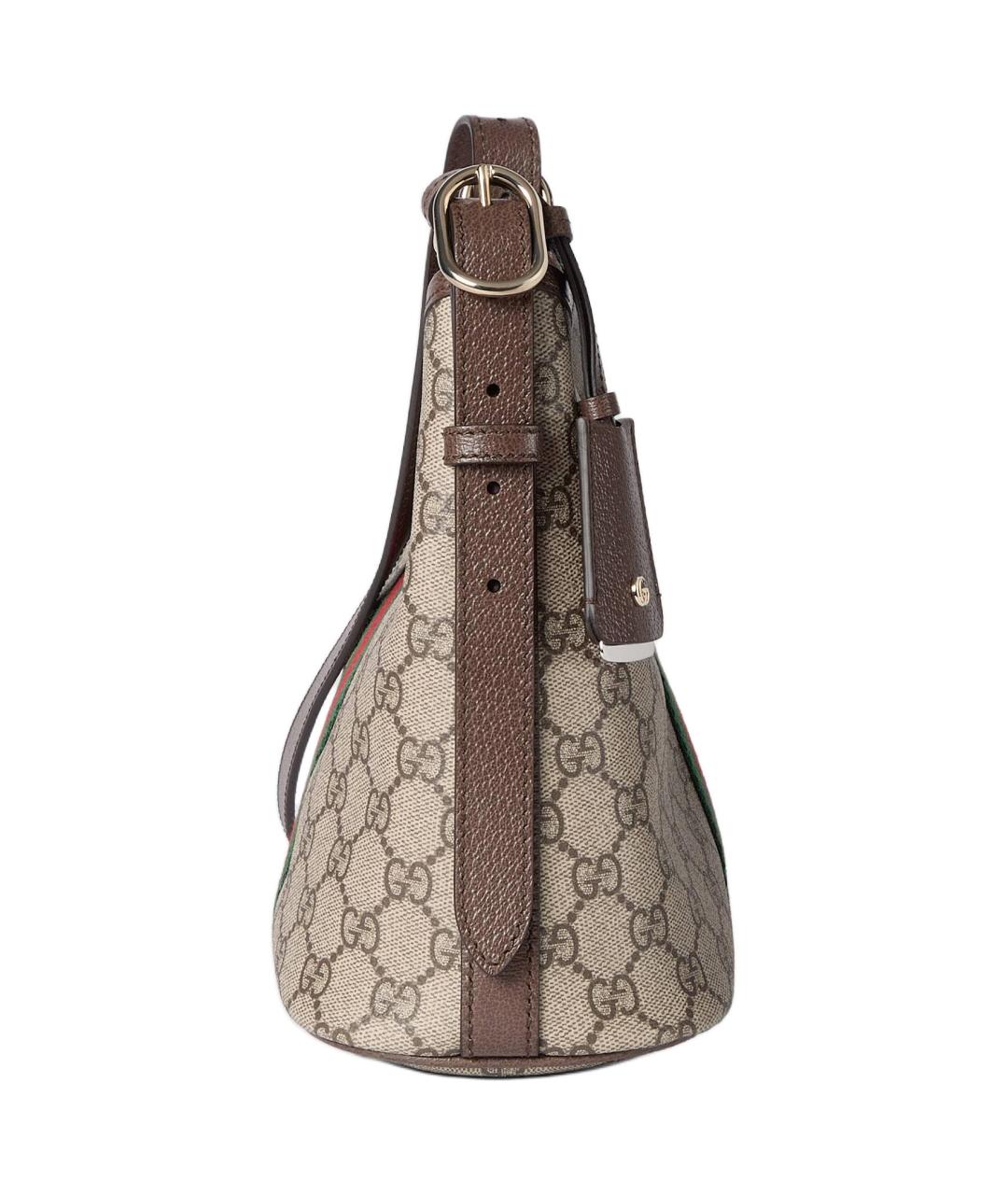 GUCCI Коричневая хлопковая сумка через плечо, фото 2