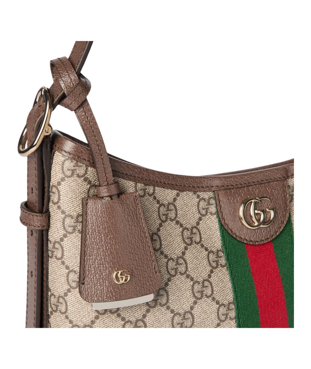 GUCCI Коричневая хлопковая сумка через плечо, фото 7