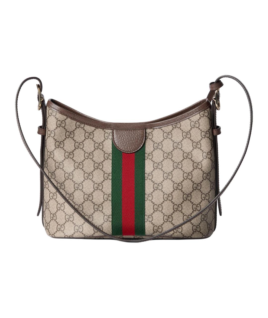 GUCCI Коричневая хлопковая сумка через плечо, фото 4
